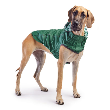 Reversible Elasto-Fit Raincoat - Green/Green GF Pet