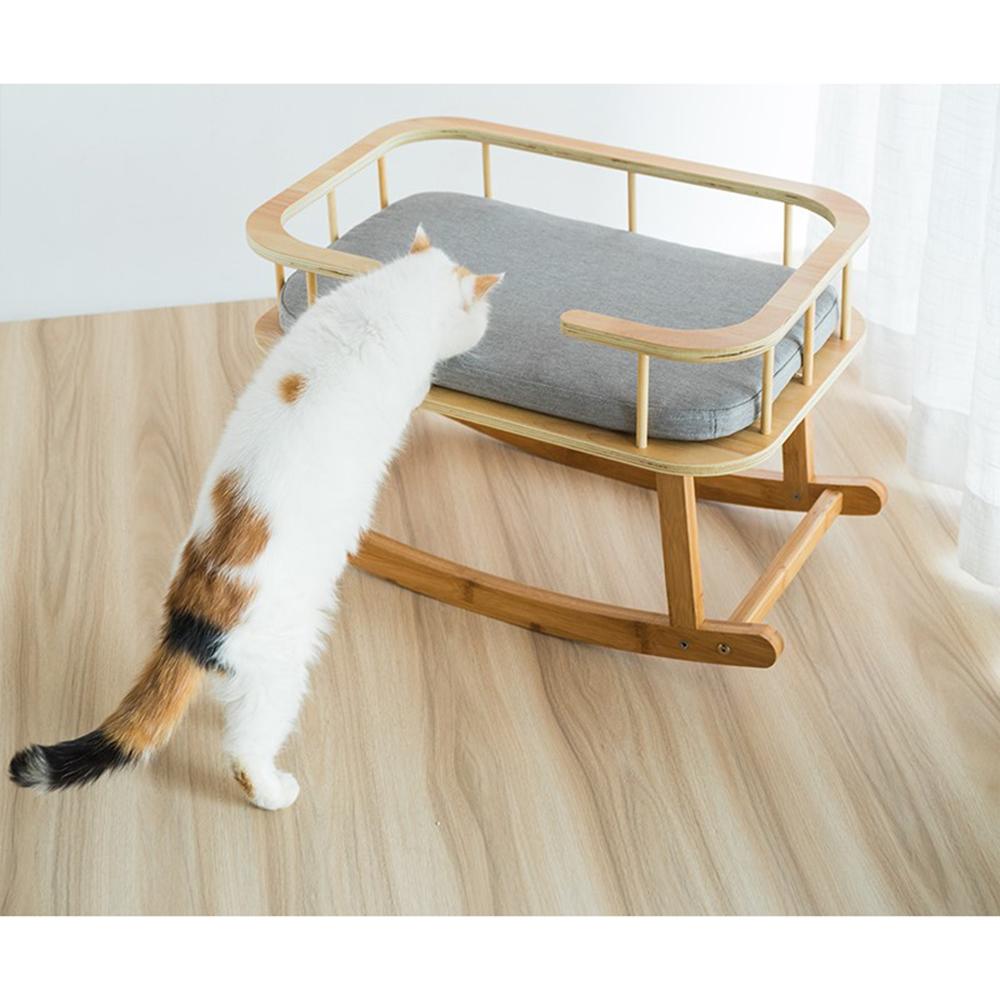 INSTACHEW Rockaby Pet Bed, Comfy and Portable Kitten Couch With Soft Cushion for Small, Medium Cats, Dogs, Long Lasting - LoveryPet